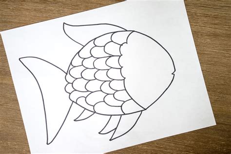 Template For Rainbow Fish
