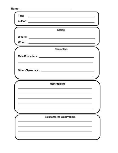 Template For Short Story