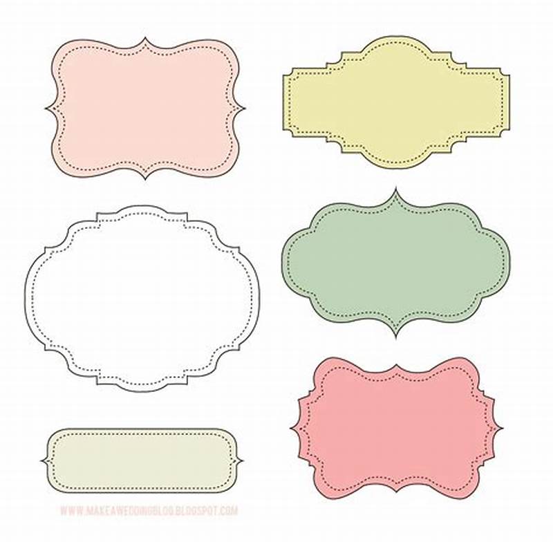Template For Sticker Labels