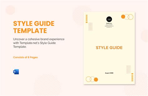 Template For Style Guide