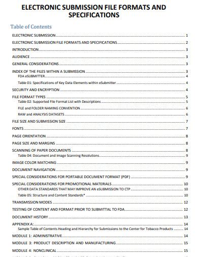 Template For Table Of Contents Apa Style