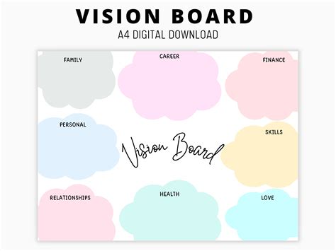 Template For Vision Board