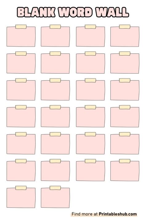 Template For Word Wall