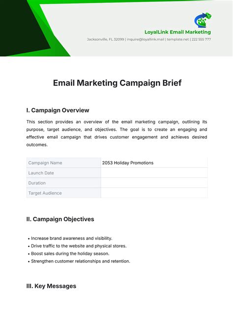 Template Free Email Marketing