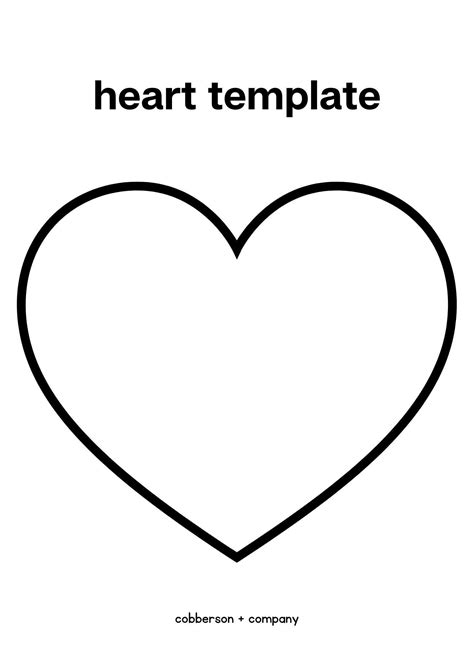 Template Heart Shape