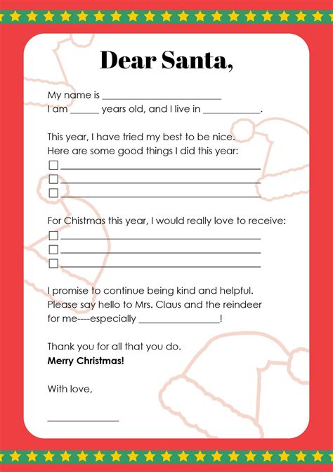 Template Letter From Santa