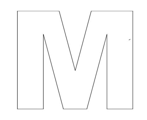 Template Letter M
