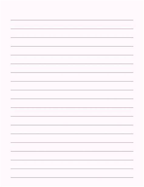 Template Lined Paper