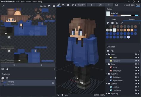 Template Minecraft Skin Editor