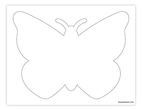 Template Of A Butterfly To Print