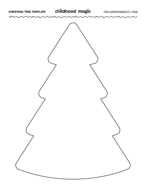Template Of A Christmas Tree