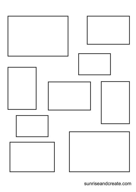 Template Of A Rectangle