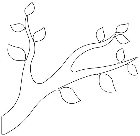 Template Of A Tree With Branches