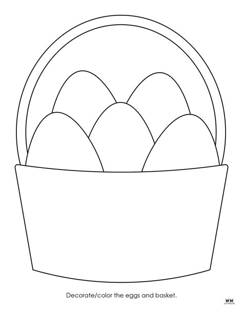 Template Of Easter Basket