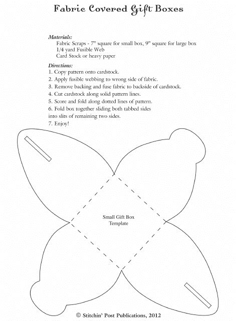 Template Of Gift Box