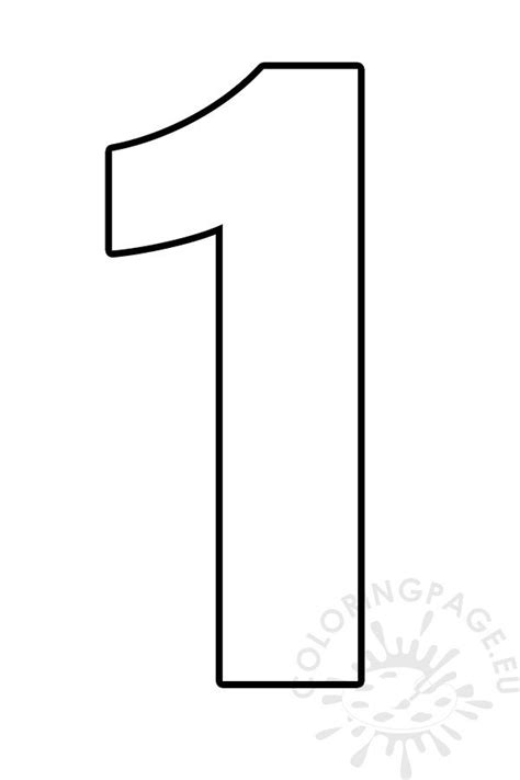 Template Of Number 1