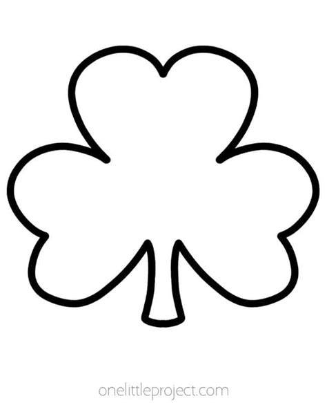Template Of Shamrock