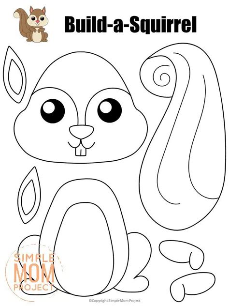 Template Of Squirrel