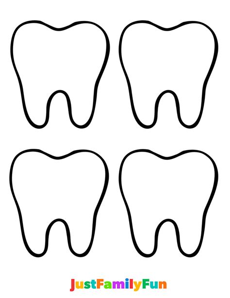 Template Of Tooth