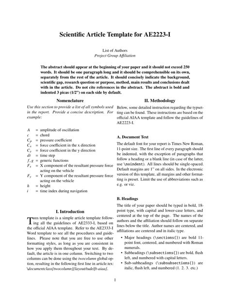 Template Paper Latex