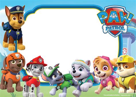 Template Paw Patrol