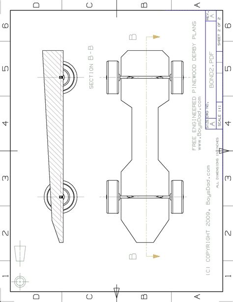 Template Pinewood Derby Car
