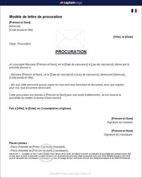 Template Procuration