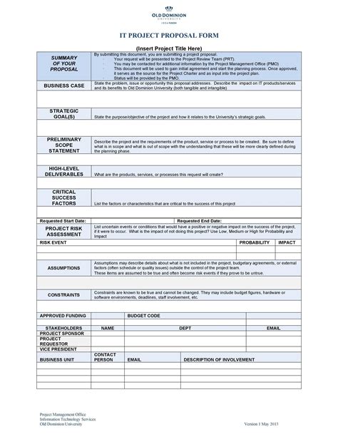Template Project Proposal