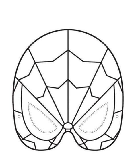 Template Spiderman Mask