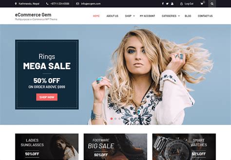 Template Wordpress Ecommerce