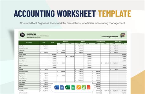 Templates For Accounts