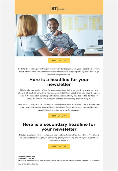 Templates For Email Newsletters