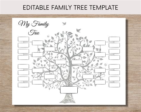 Templates For Family Tree