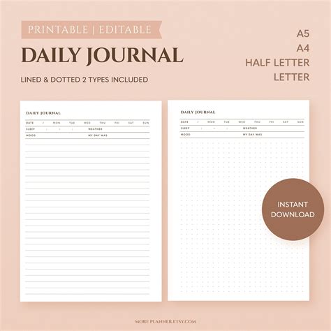 Templates For Journals