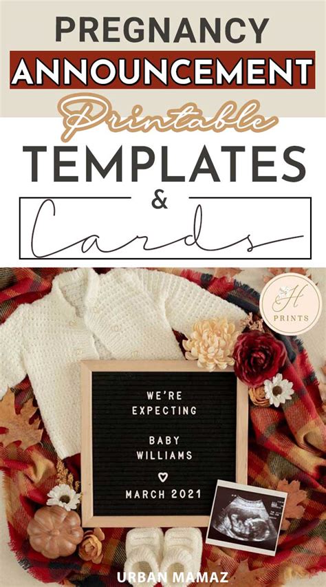 Templates For Pregnancy Announcements