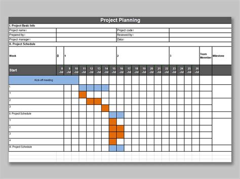 Templates For Project Plan