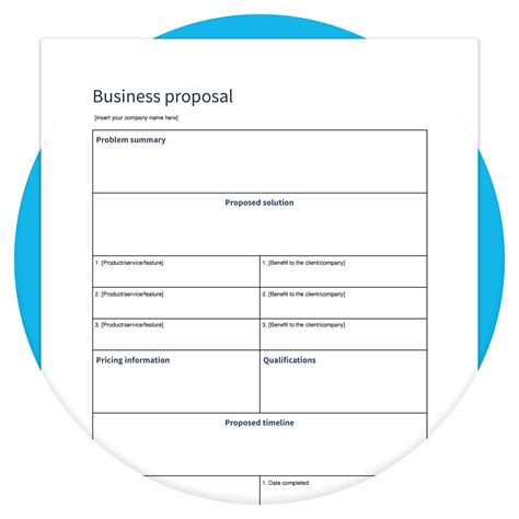 Templates Free Proposal