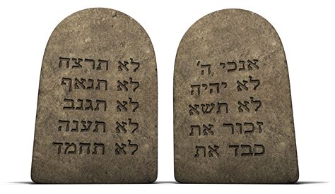 Ten Commandments In Hebrew Printable