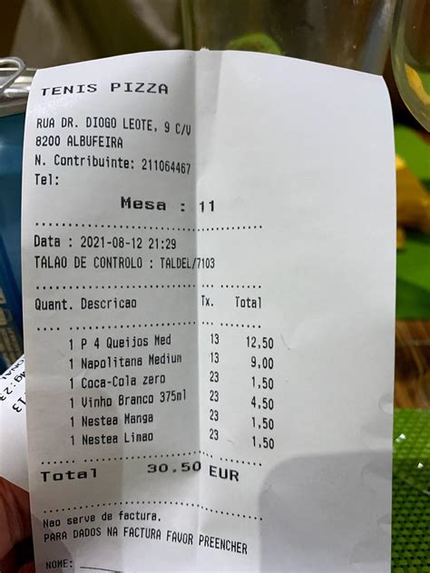 Tenis Pizza Albufeira