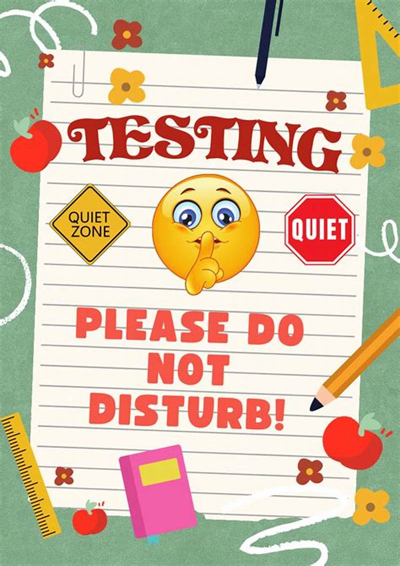 Testing Do Not Disturb Sign Printable Free
