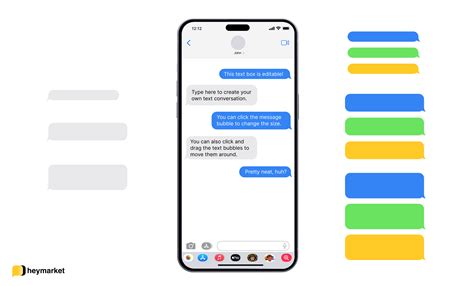 Text Message Conversation Template