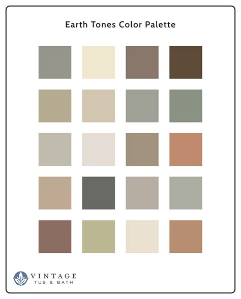 Textures And Tones Color Chart