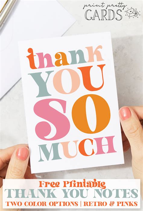 Thank You Card Printable
