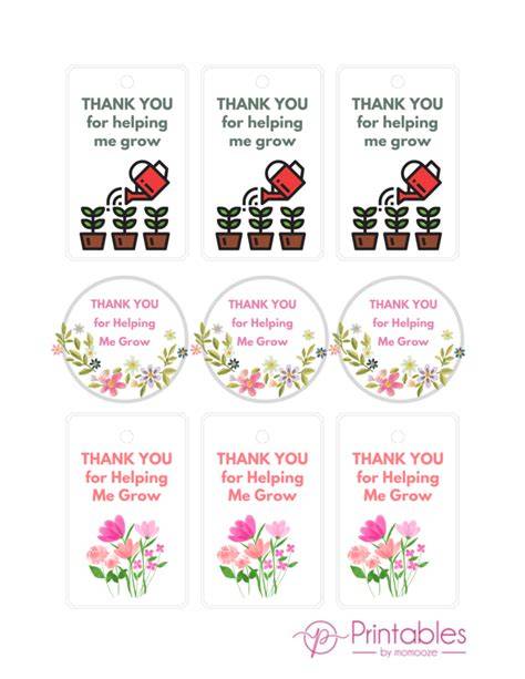 Thank You For Helping Us Grow Free Printable