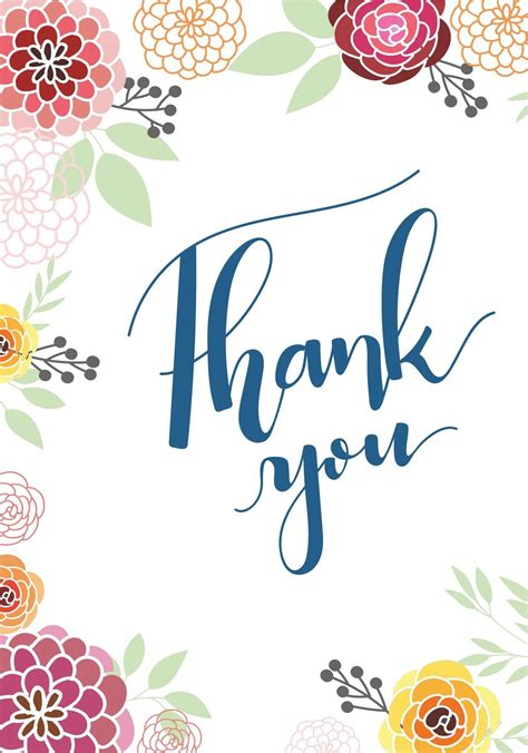 Thank You Printable