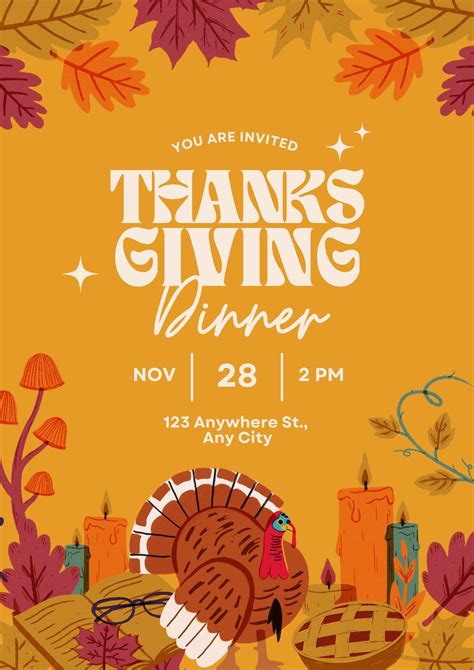 Thanksgiving Day Flyer Templates Free