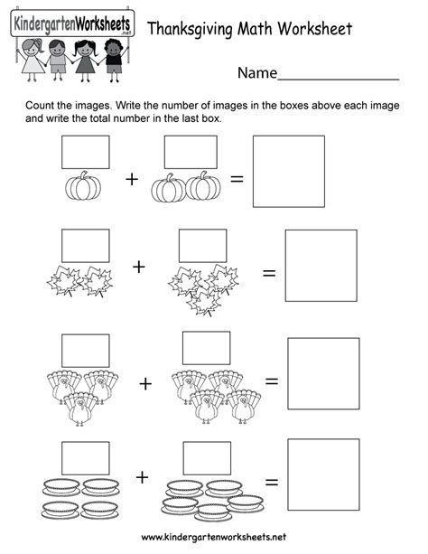 Thanksgiving Math Worksheets Free Printable