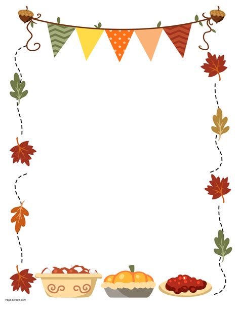 Thanksgiving Printable Borders