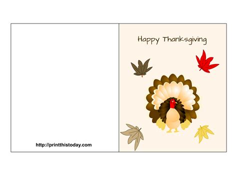 Thanksgiving Printable Cards Free