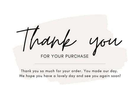 Thankyou Card Template